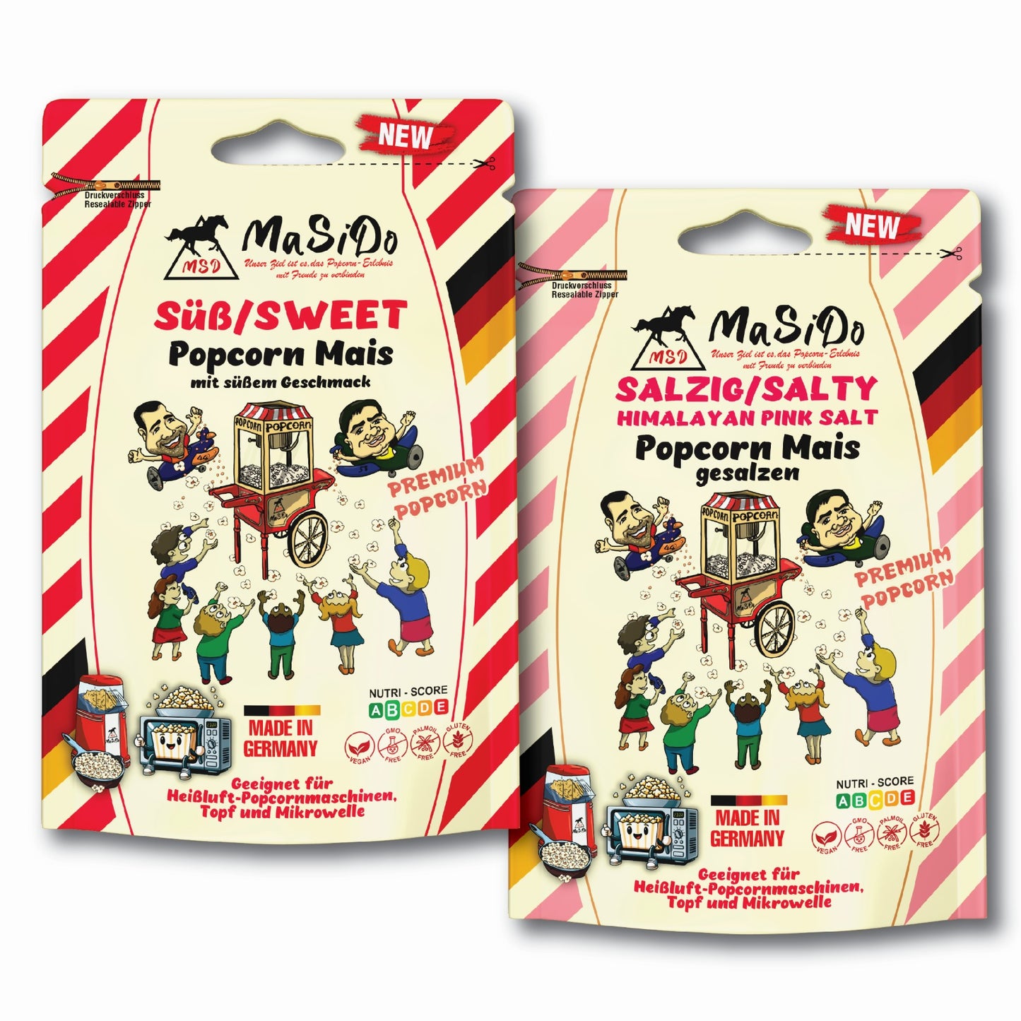 2x 500g popcorn (11.90 € / 1 kg) incl. 7% VAT, free shipping.
