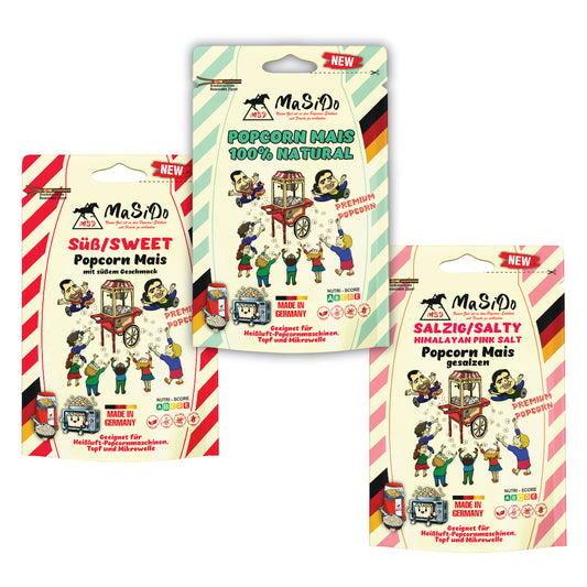 Butterfly Premium Popcorn-Mais für Einzelhandel – Süß, Salz & Natur (inkl. 7 % MwSt)